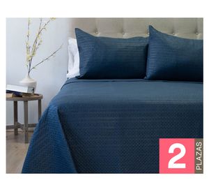 Quilt Boston azul 2 plazas