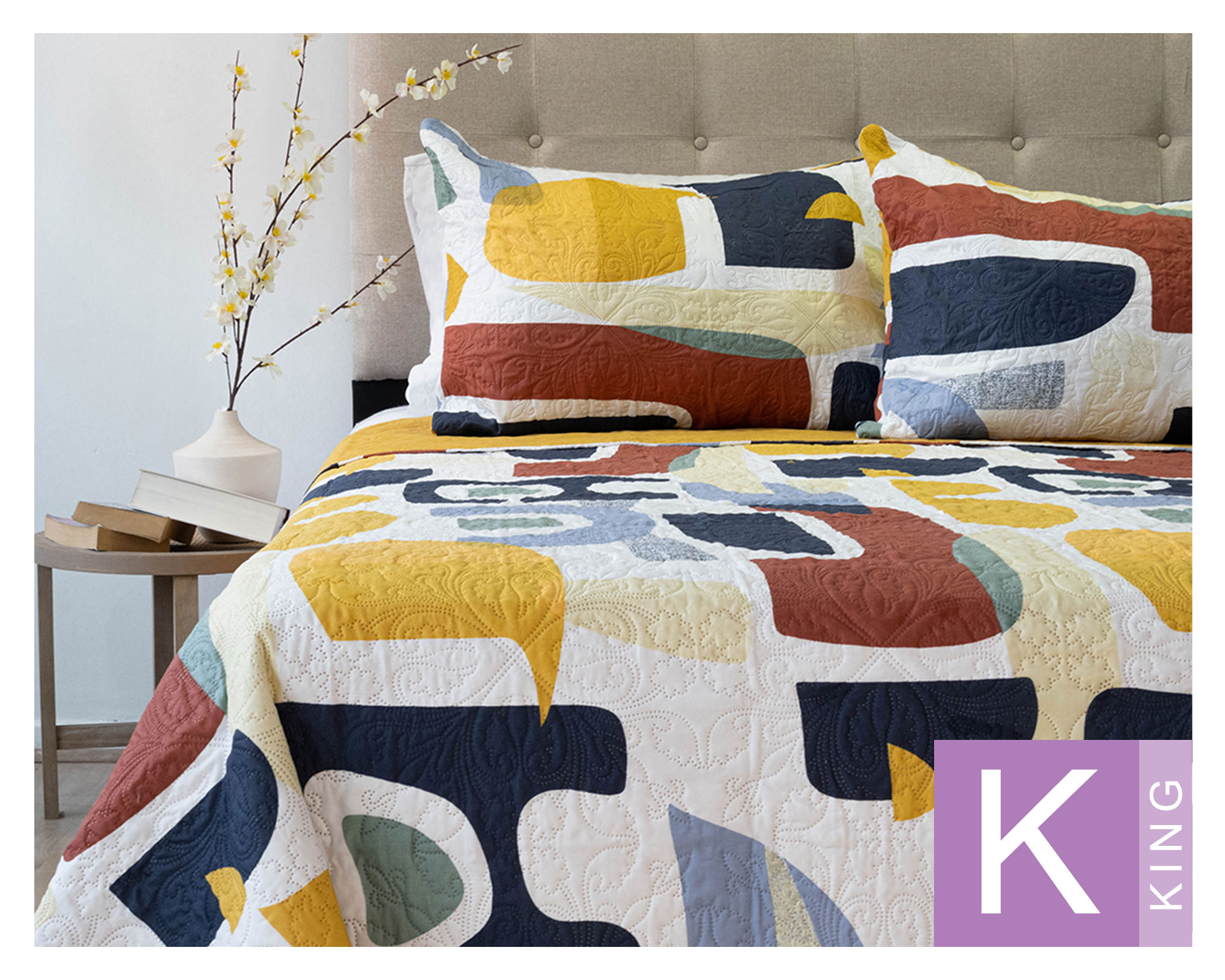 Doral Quilt Hotpress D16 Origins King