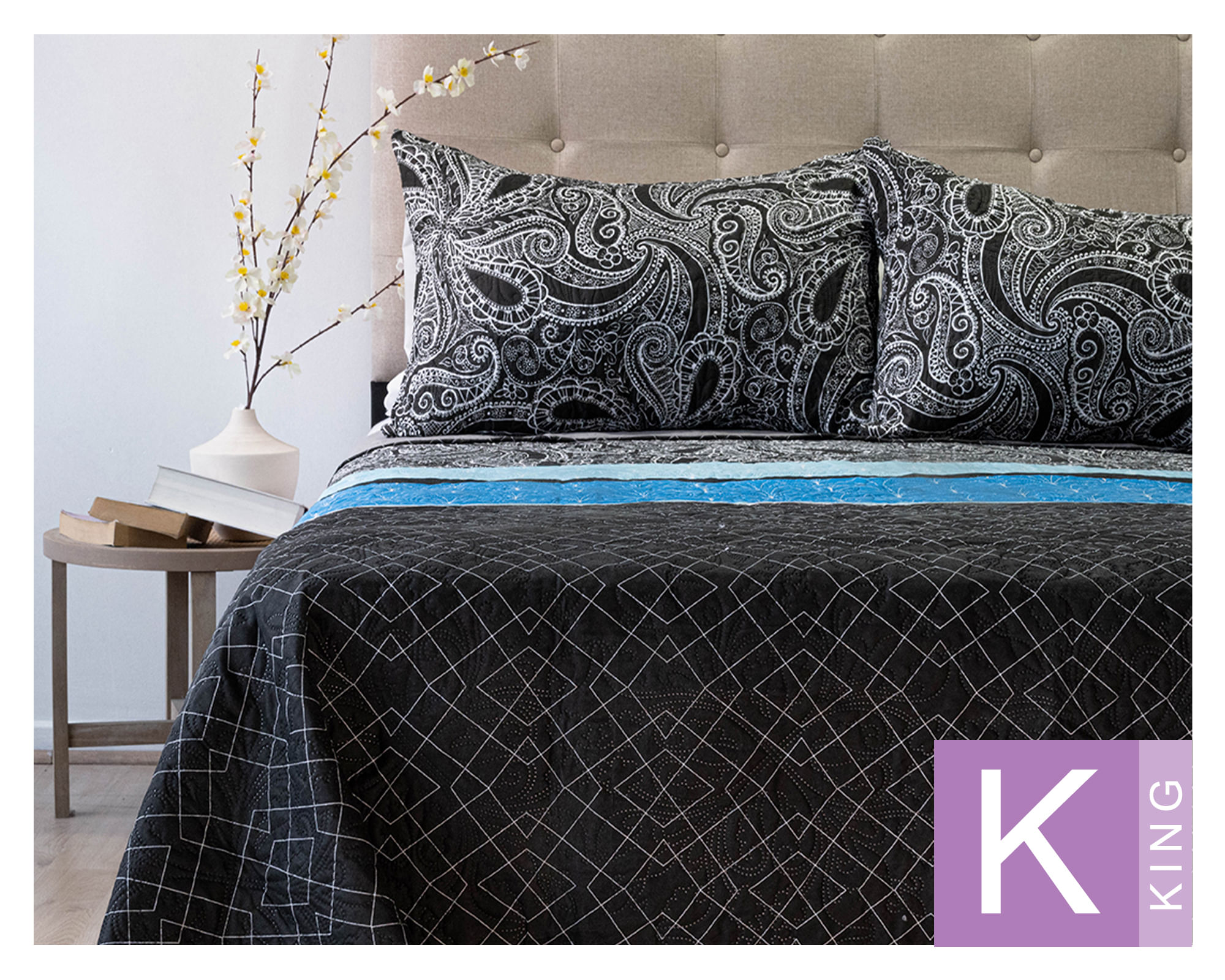 Doral Quilt Hotpress D13 Origins King