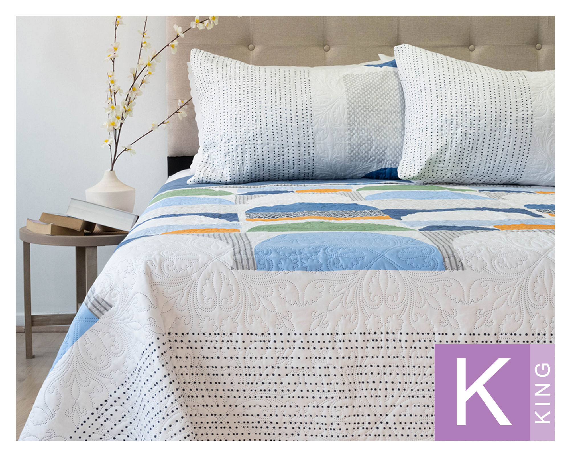Doral Quilt Hotpress D18 Origins King