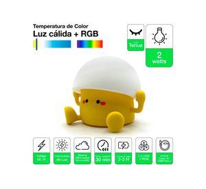 Espantacuco recargable RGB Unicornio blanco