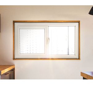 Ventana termopanel PVC 3 mm 91x50 cm