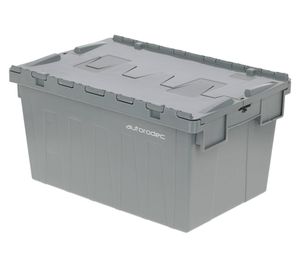 Caja logística gris 56 lt