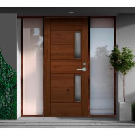 Puerta Empoli pintada 2 vidrios 75x200 cm