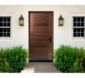 Puerta Láscar pintada 7 paneles 85x200 cm