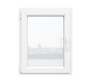 Ventana oscilobatiente PVC alemán termopanel Blindex 70x90 cm blanco