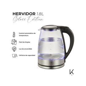 Hervidor Glass Edition transparente 1.8 lt
