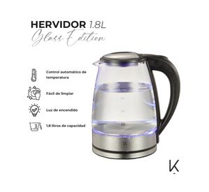 Hervidor Glass Edition transparente 1.8 lt
