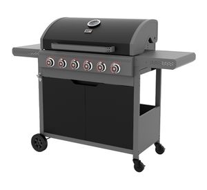 Parrilla a gas Dark Hawk 6 quemadores