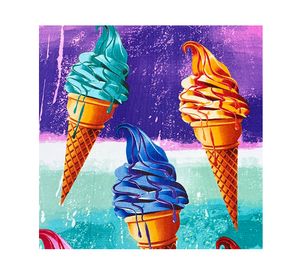 Toalla playa Aruba Helados 70x140 cm