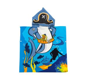 Toalla playa con capucha Tiburón