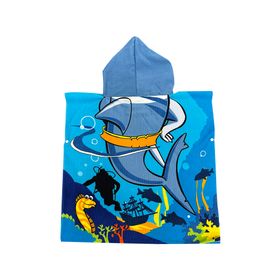Toalla playa con capucha Tiburón