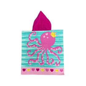Toalla playa con capucha Pulpo