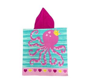 Toalla playa con capucha Pulpo
