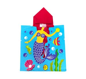 Toalla playa con capucha Sirena