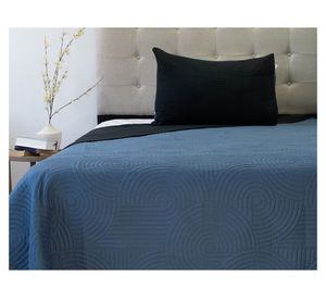Quilt Origins Bicolor negro/azul 1.5 Plazas