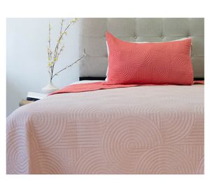 Quilt Origins Bicolor coral/rosa viejo 1.5 Plazas