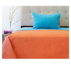 Quilt Origins Bicolor calipso/naranjo 1.5 Plazas