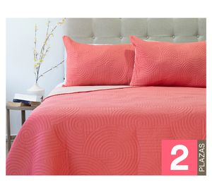 Quilt Origins Bicolor coral/rosado 2 Plazas