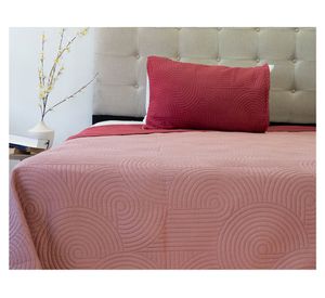 Quilt Origins Bicolor cereza/rosado 1.5 Plazas