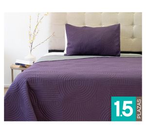 Quilt Origins Bicolor obispo/gris 1.5 Plazas