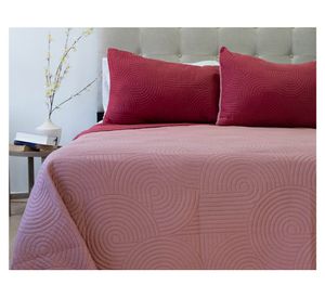 Quilt Origins Bicolor cereza/rosado King