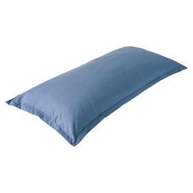Cojín Loneta Piedra algodón azul 100x50 cm