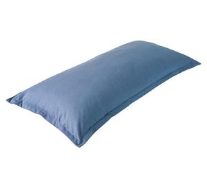 Cojín Loneta Piedra algodón azul 100x50 cm