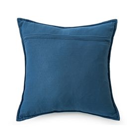 Cojín Rice Piedra poliéster azul 45x45 cm