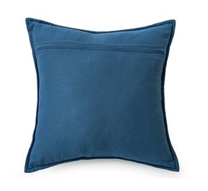 Cojín Rice Piedra poliéster azul 45x45 cm