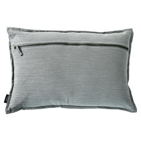 Cojín Stonewash Sage algodón gris 60x40 cm