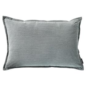 Cojín Stonewash Sage algodón gris 60x40 cm
