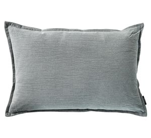 Cojín Stonewash Sage algodón gris 60x40 cm