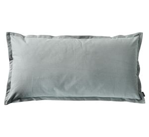 Cojín Loneta Sage algodón gris 100x50 cm