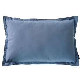 Cojín Loneta Stone algodón azul 60x40 cm