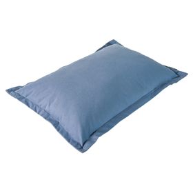 Cojín Loneta Stone algodón azul 60x40 cm