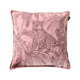Cojín Savage algodón rosa 55x55 cm