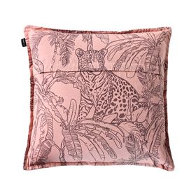 Cojín Savage algodón rosa 55x55 cm