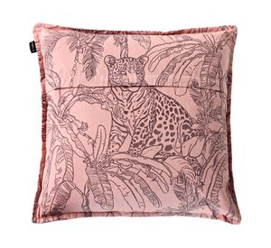 Cojín Savage algodón rosa 55x55 cm