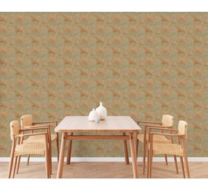 Papel mural Fibers 25820 hojas y tropical 53x1000 cm