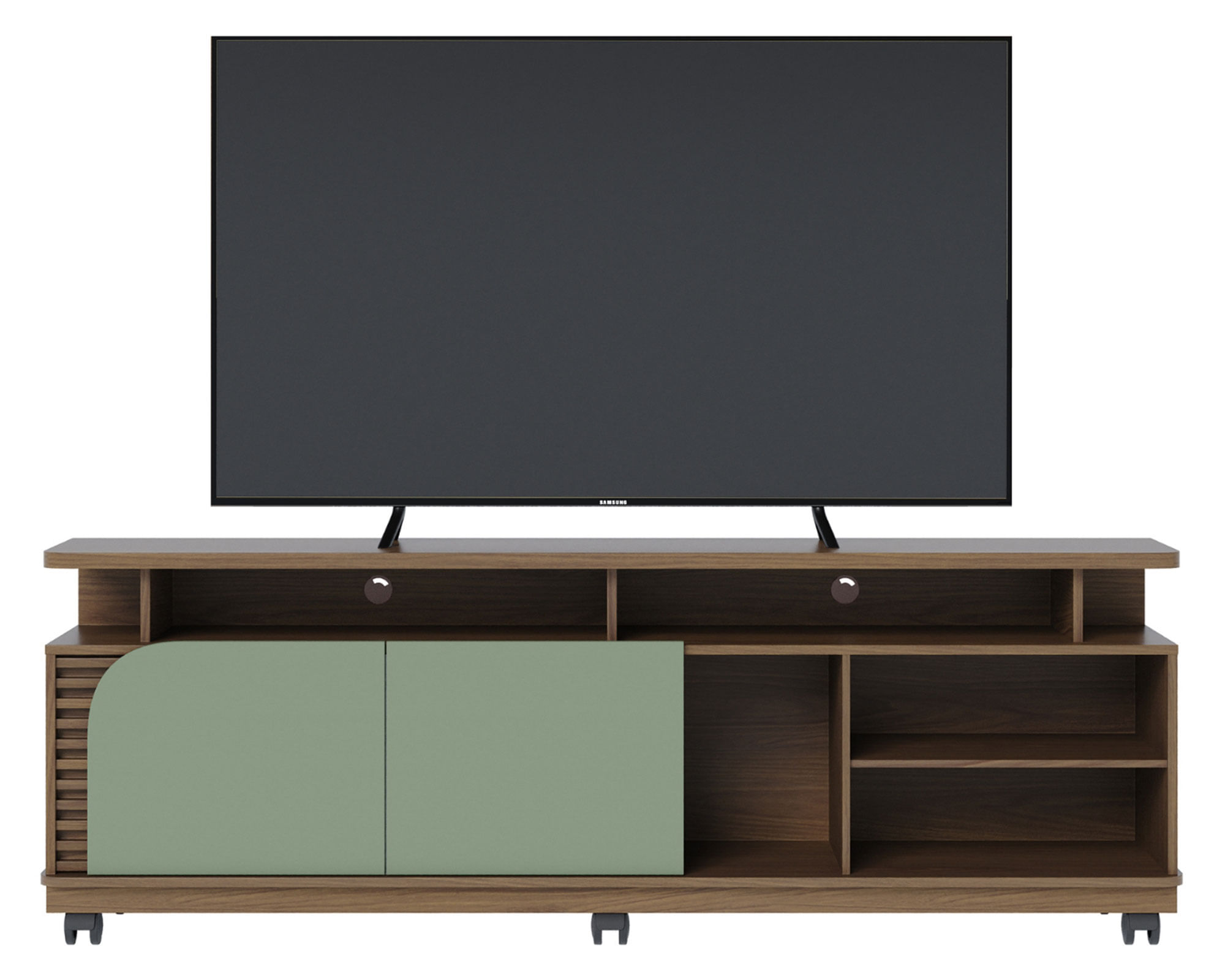 Onessta Rack TV 75" Jurere almendra/verde