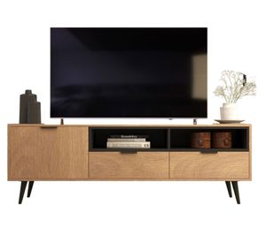 Rack TV 65" Lisboa nogal/grafito