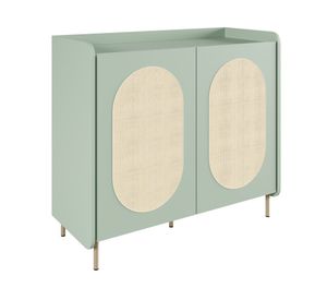 Buffet Noa verde 2 puertas 85x93.7x40 cm