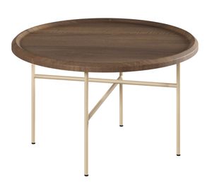 Mesa de centro redonda Domo Dúo 35.2x60x60 cm café/verde