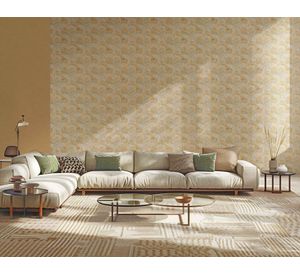 Papel mural Fibers 25824 hojas y tropical 53x1000 cm