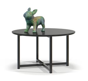 Mesa de centro redonda Flow 33.5x60 cm negro