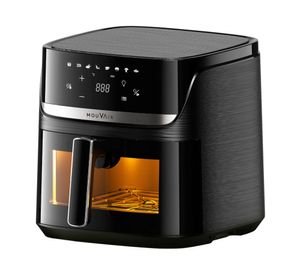 Freidora de aire Supreme FAMS08 negro 7.6 lt