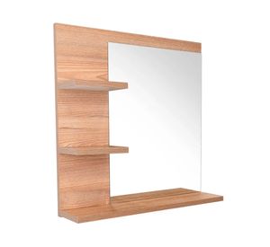 Botiquín con espejo Baume café claro 50x50x11.5 cm