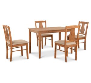 Comedor 4 sillas Texas walnut 75x113x71 cm