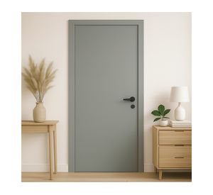 Puerta Flexilam MDF gris 80x200 cm